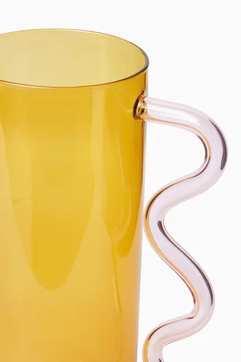 Wave Pitcher in Borosilicate Glass