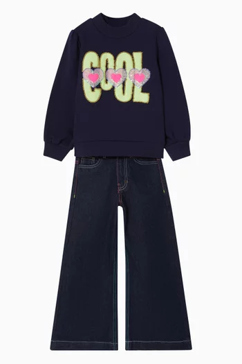 Wide-leg Jeans in Denim