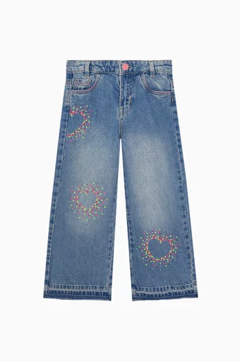 Studded Jeans in Denim