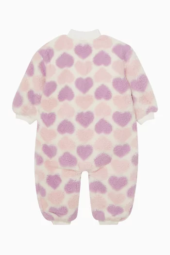 Heart-print Bodysuit