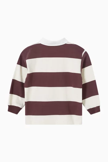 Striped Polo T-Shirt in Cotton