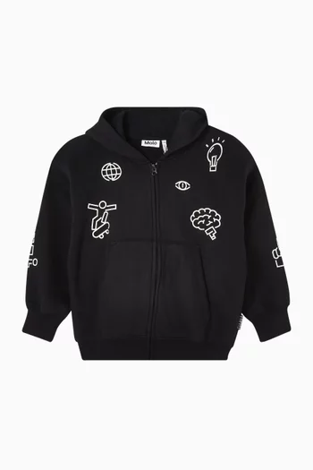 Graphic Marley Zip-Up Hoodie