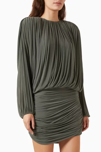 Gathered Mini Dress