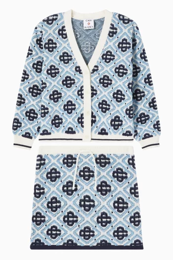 Monogram Cardigan in Cotton-blend