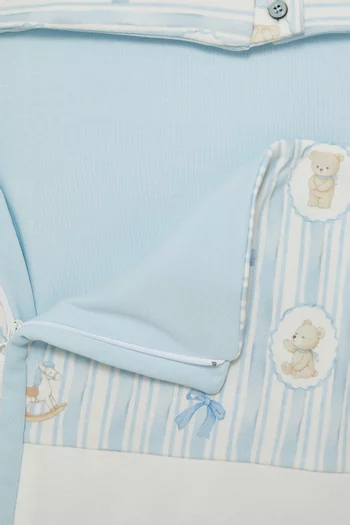 Magician Teddy Sleeping Bag in Cotton Blend