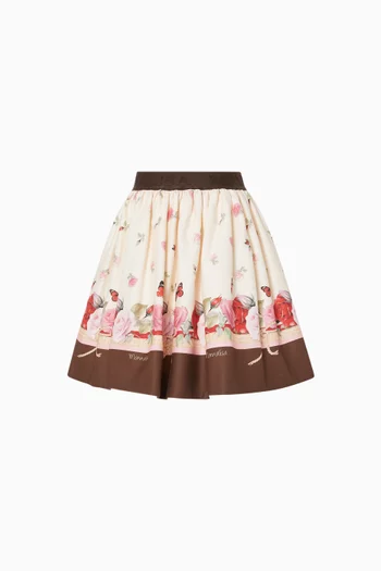 Floral-print Skirt
