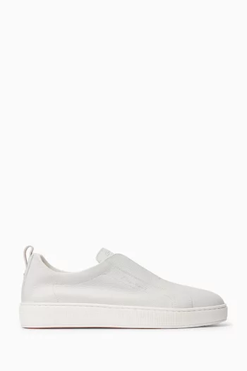 Slip-on Sneakers in Leather