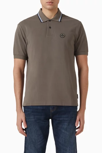 Logo Polo T-shirt in Cotton-piqué