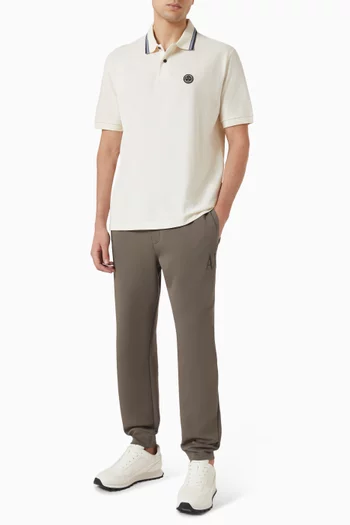 Logo Polo T-shirt in Cotton-piqué