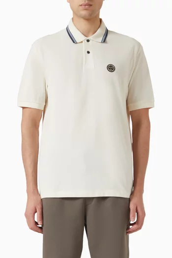 Logo Polo T-shirt in Cotton-piqué