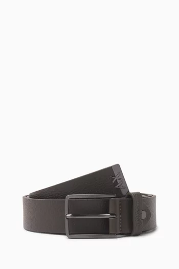 Logo Belt in Leather