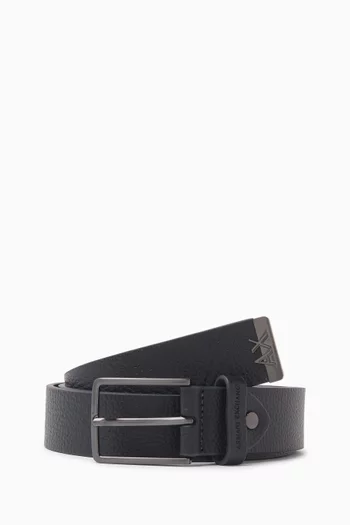 Logo Belt in Leather