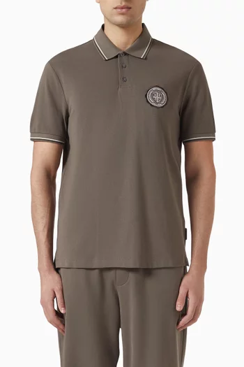 Logo Slim-fit Polo T-shirt Cotton-piqué