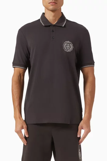 Logo Slim-fit Polo T-shirt Cotton-piqué