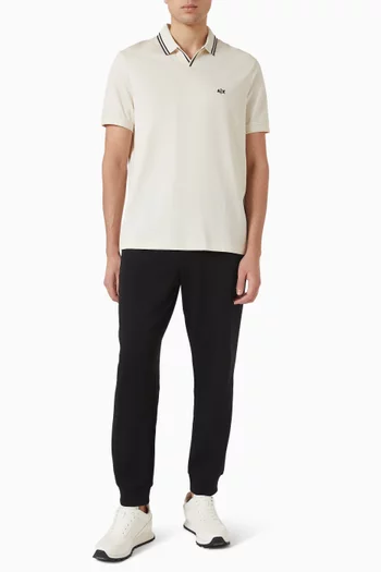 Striped Polo T-shirt in Cotton-jersey