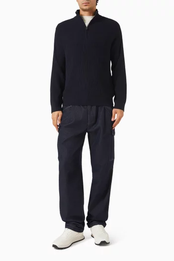Stand Collar Sweater in Knit