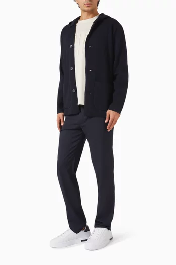 Straight-leg Pants in Cotton