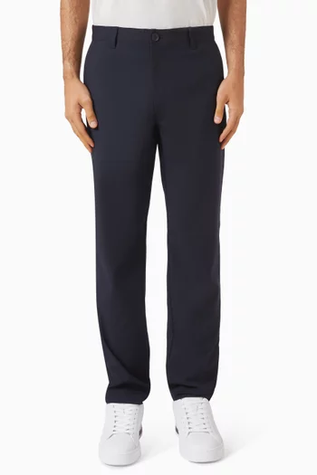 Straight-leg Pants in Cotton