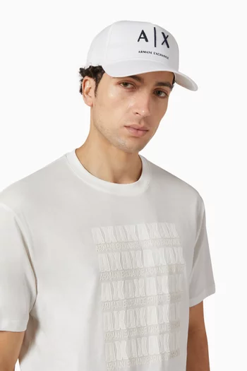 AX Logo Cap in Cotton-twill