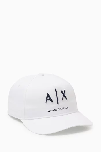 AX Logo Cap in Cotton-twill