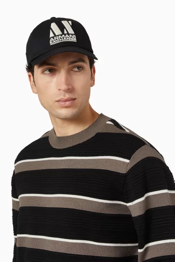 AX Logo Cap in Cotton-twill