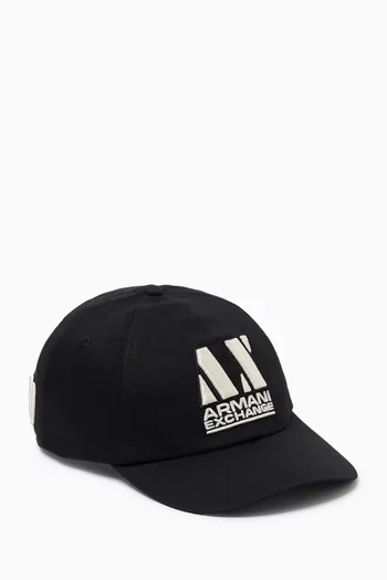 AX Logo Cap in Cotton-twill