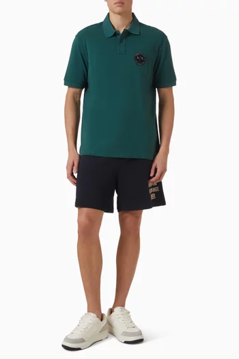 Logo Polo T-shirt in Cotton-piqué