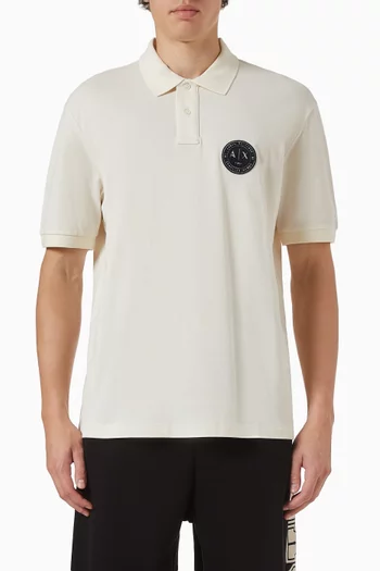 Logo Polo T-shirt in Cotton-piqué