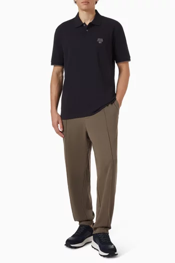 Logo Polo T-shirt in Cotton-piqué