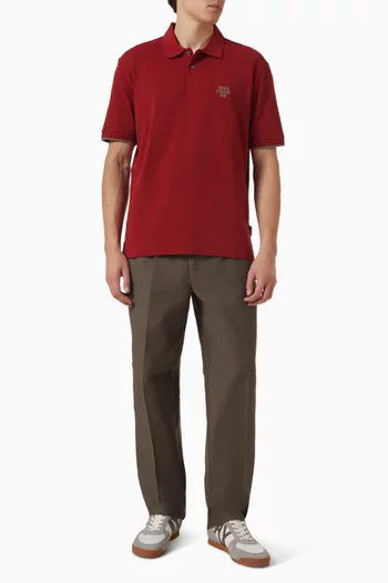 Logo Polo T-shirt in Cotton-piqué