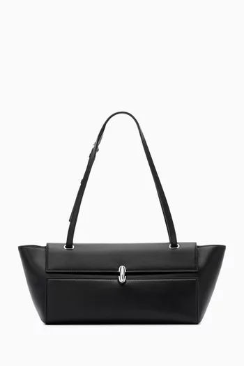 Symmetry Trapeze Shoulder Bag in Leather