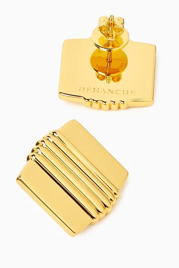 Elysees Stud Earrings in Gold Vermeil