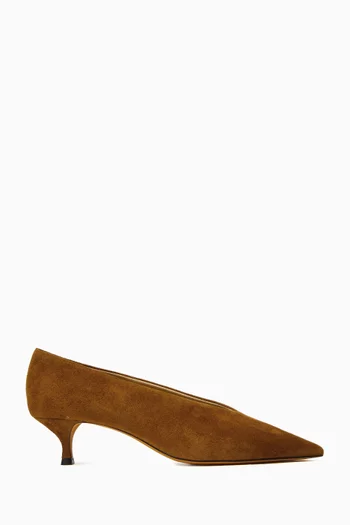 Babouche Kitten 40 Pumps in Suede