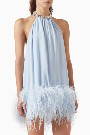 Madeline Diamond Mini Halterneck Dress