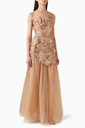 Layla Sequin-embellished Maxi Dress