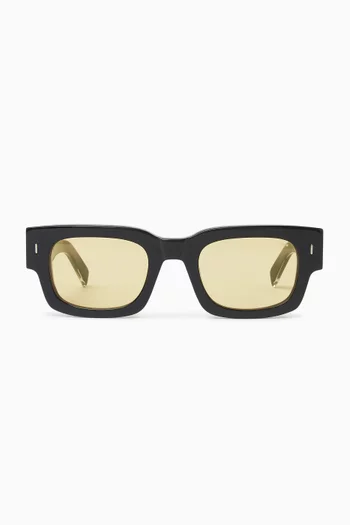 Dakota Rectangular Sunglasses in Acetate
