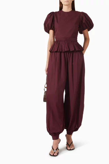 Peplum Top in Organic Cotton
