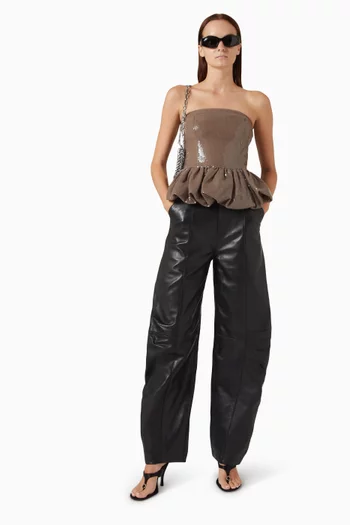Cargo Pants in Leather