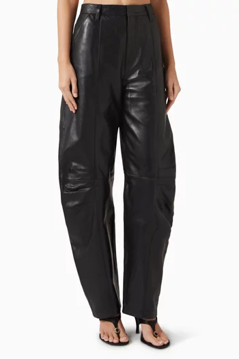 Cargo Pants in Leather
