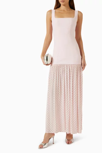 Sccopneck Dress in Crepe