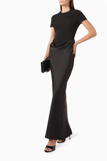 Draped Maxi Dress