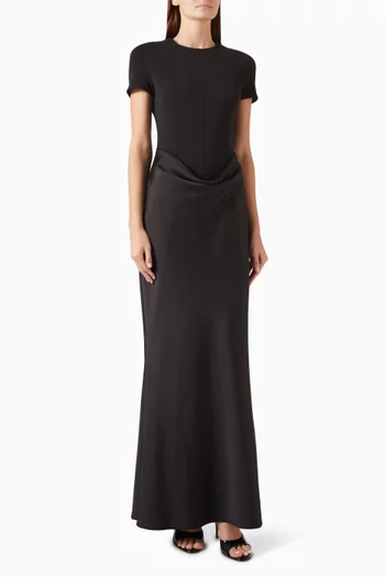 Draped Maxi Dress