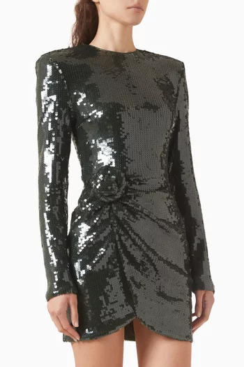 Sequin-embellished Mini Dress