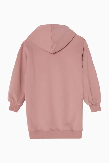 Logo Hoodie Dress in French Terry