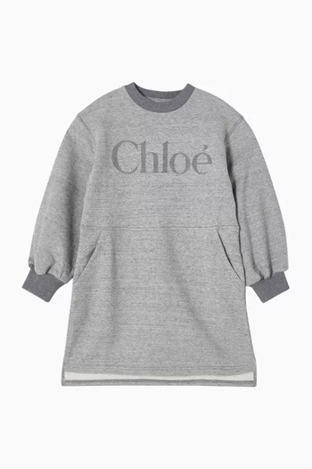Logo Dress in French Terry