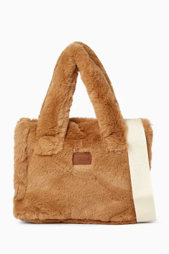 Tote Bag in Faux Fur