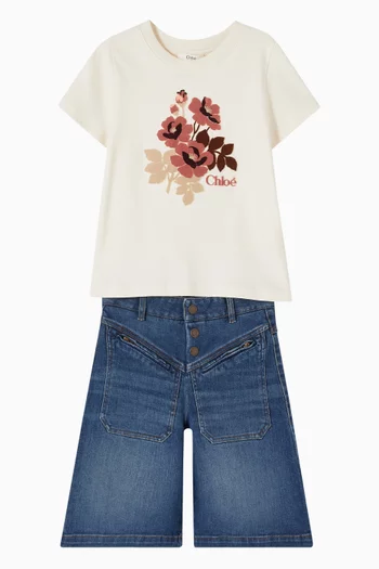 Bermuda Shorts in Denim