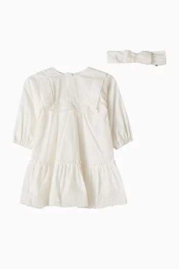 Lace-trim Dress Gift Set