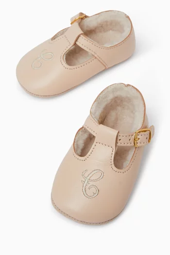 Baby Slippers in Sheepskin Leather