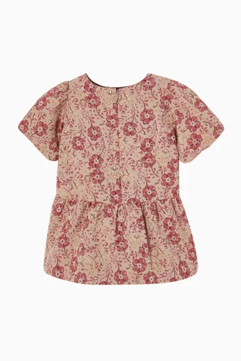 Floral Dress in Jacquard